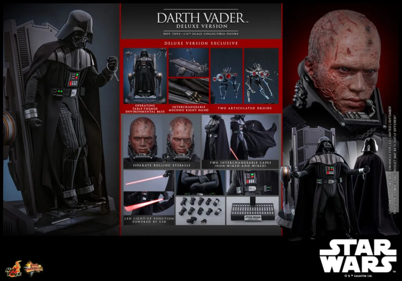 Star Wars: Revenge of the Sith - Darth Vader Deluxe 1:6 Scale Collectable Action Figure - Image 11