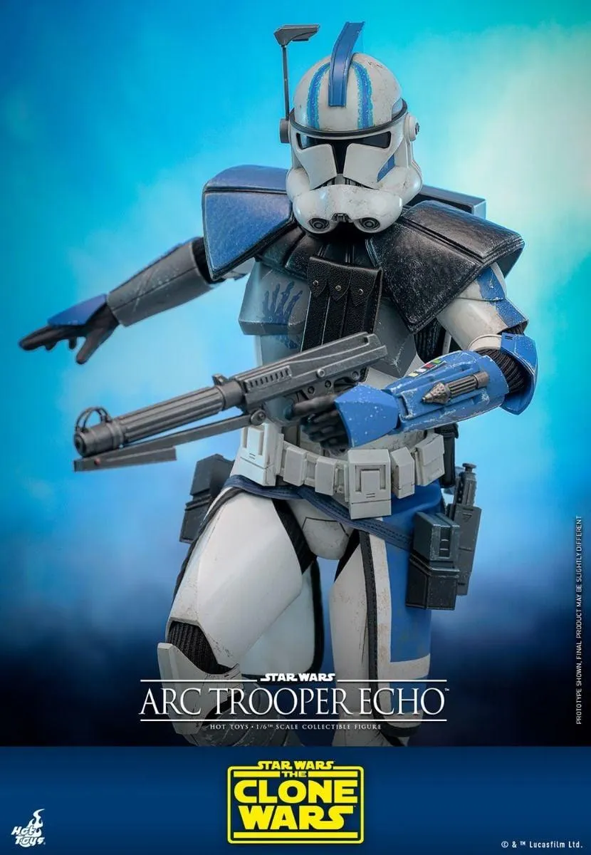 Star Wars: The Clone Wars - Arc Trooper Echo 1:6 Scale Collectible Action Figure - Image 8
