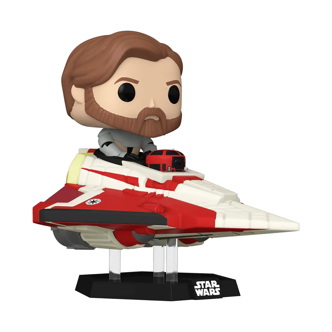 Star Wars: The Clone Wars - Obi-Wan in Delta 7 US Exclusive Pop! Ride [RS] - Image 2