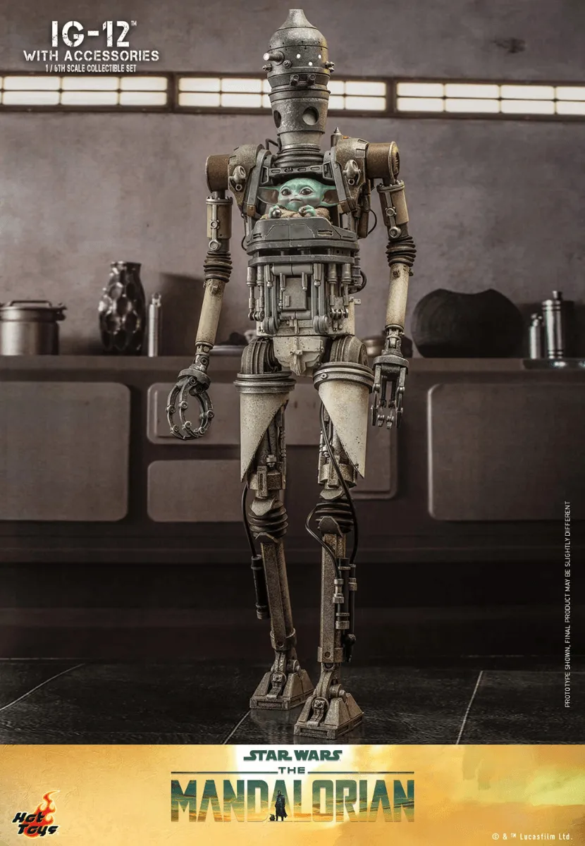 Star Wars: The Manadalorian - IG-12 1:6 Scale Collectible Figure Set - Image 4
