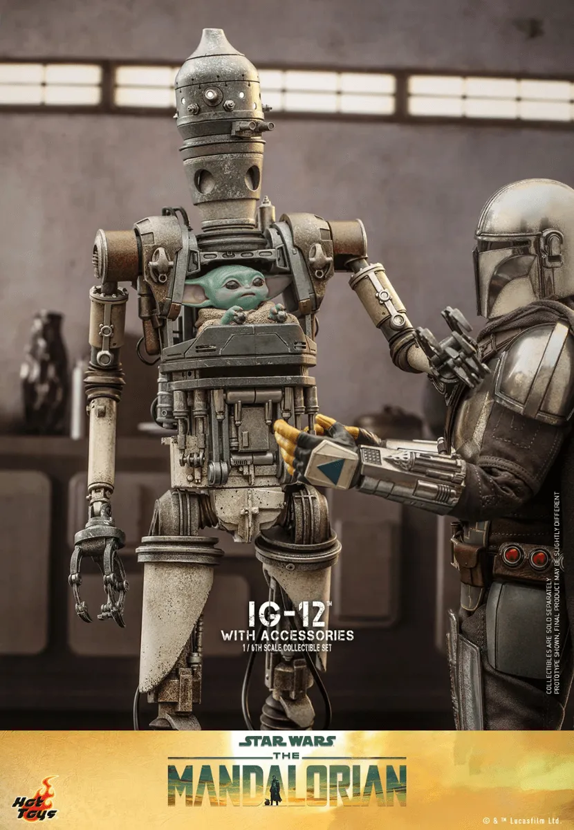 Star Wars: The Manadalorian - IG-12 1:6 Scale Collectible Figure Set - Image 6