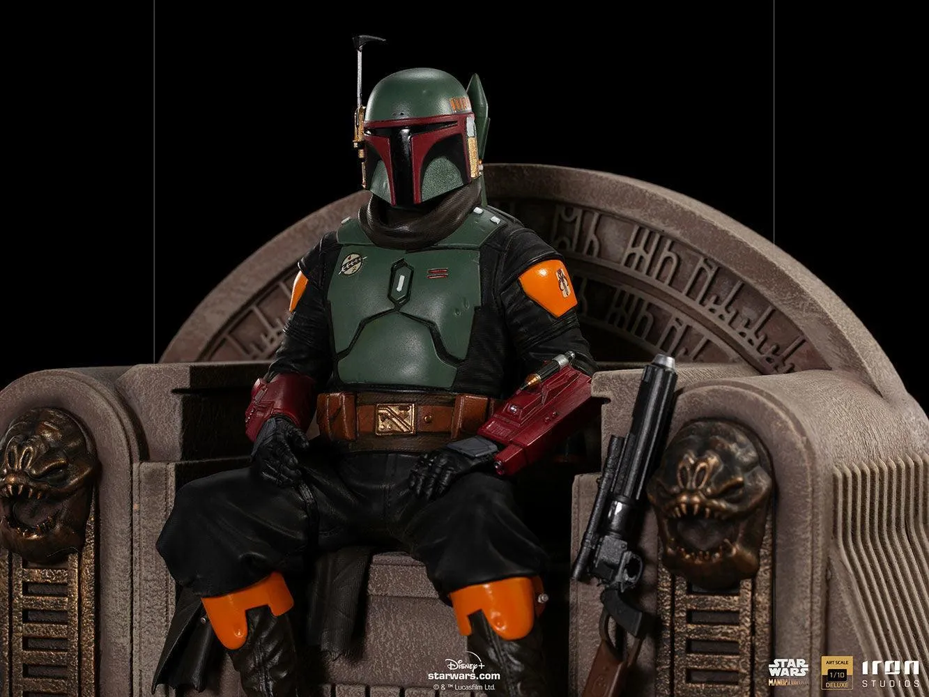 Star Wars: The Mandalorian - Boba Fett on Throne Deluxe 1:10 Scale Statue - Image 9