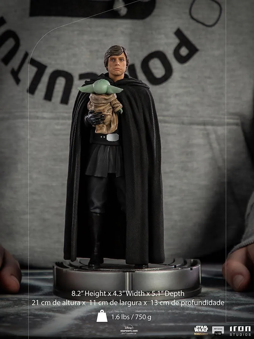 Star Wars: The Mandalorian - Luke Skywalker and Grogu 1:10 Scale Statue - Image 6