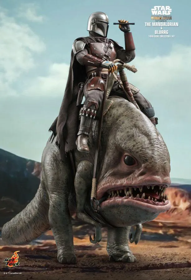 Star Wars: The Mandalorian - Mandalorian & Blurrg 1:6 Scale Collectable Action Figure Set - Image 2