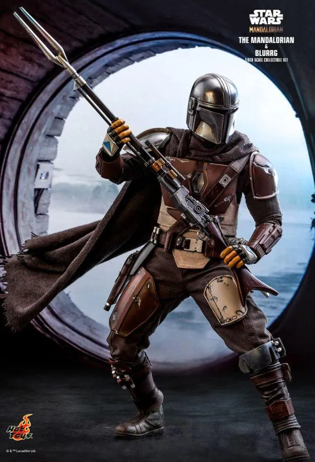 Star Wars: The Mandalorian - Mandalorian & Blurrg 1:6 Scale Collectable Action Figure Set - Image 5