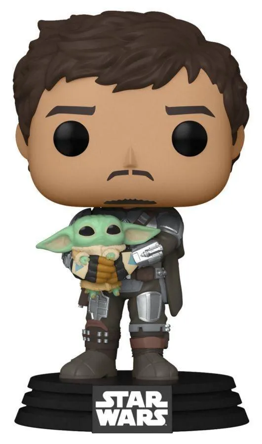 Star Wars: The Mandalorian - Mandalorian with Grogu (The Child) Pop! Vinyl - Image 2
