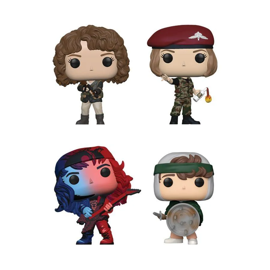 Stranger Things - Nancy, Robin, Eddie & Dustin US Exclusive Pop! 4-Pack [RS] - Image 2