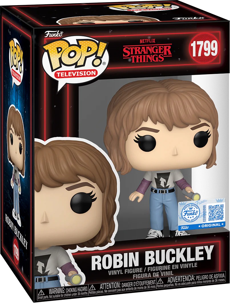 Stranger Things - Robin Buckley (with Flashlight) US Exclusive Pop! [RS] - Image 3