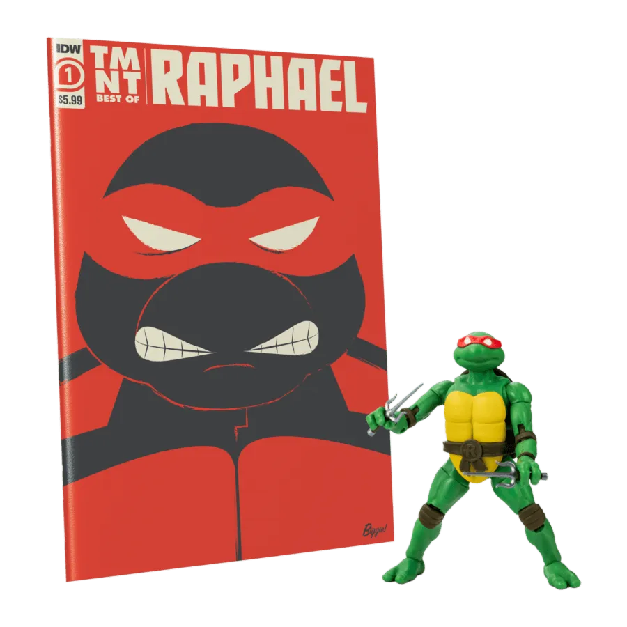 Teenage Mutant Ninja Turtles (comics) - Raphael BST AXN Action Figure & Comic Book