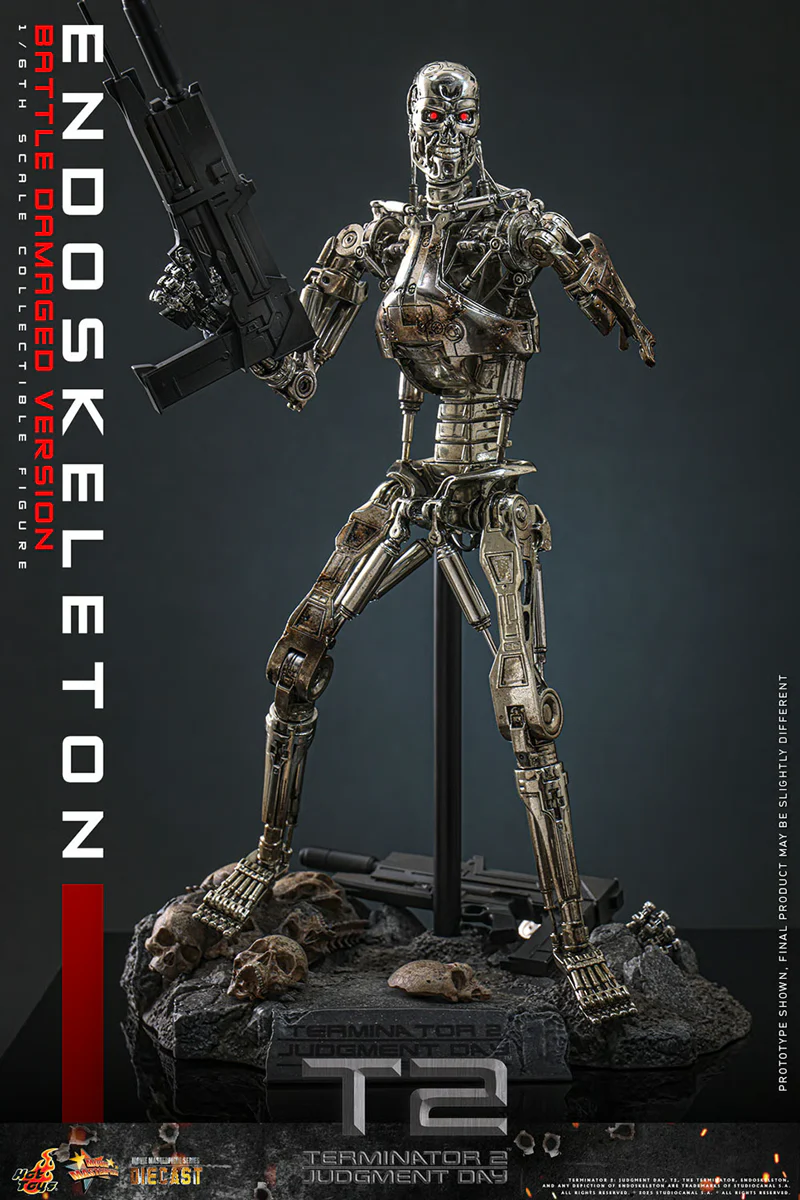 Terminator 2: Judgment Day - Endoskeleton (Battle Damaged) 1:6 Scale Collectable Action Figure - Image 9