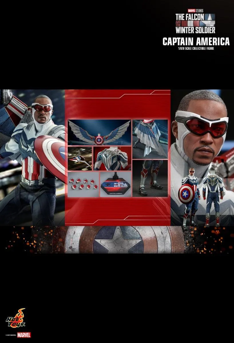 The Falcon and the Winter Soldier - Captain America 1:6 Scale Collectable Action Figure - Image 22