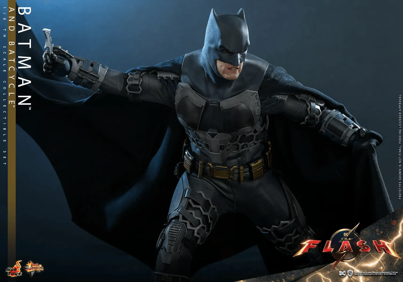 The Flash (2023) - Batman & Batcycle 1:6 Scale Collectable Action Figure Set - Image 6