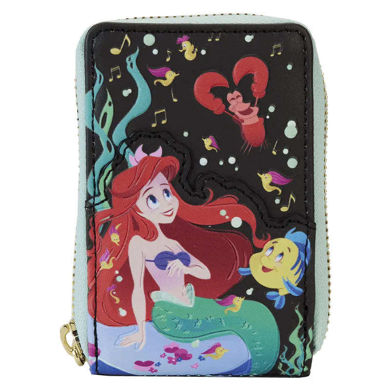The Little Mermaid (1989) 35th Anniversary - Life Is The Bubbles Zip Around Wallet