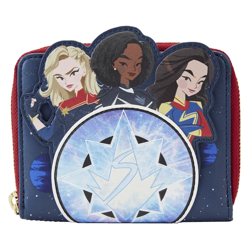 The Marvels (2023) - Group Symbol Glow Zip Around Wallet