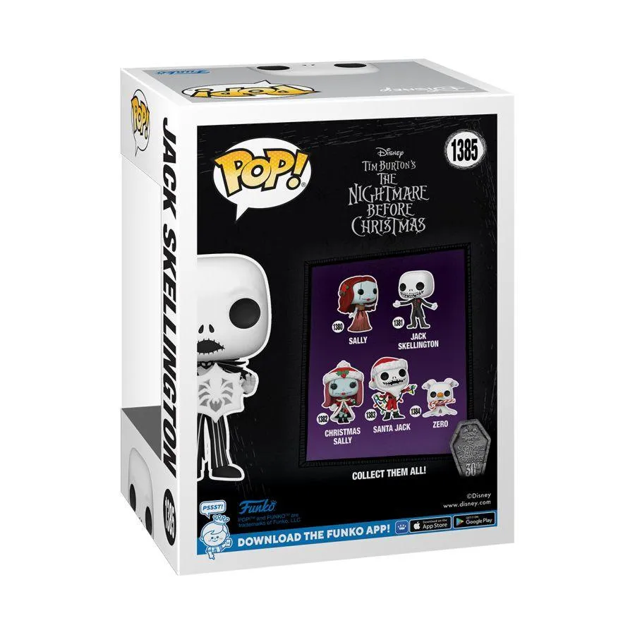 The Nightmare Before Christmas 30th Anniversary - Jack with Snowflake US Exclusive Pop! Vinyl [RS] - Image 4