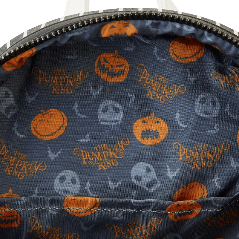 The Nightmare Before Christmas - Jack Pumpkin Glow Head Mini Backpack - Image 4