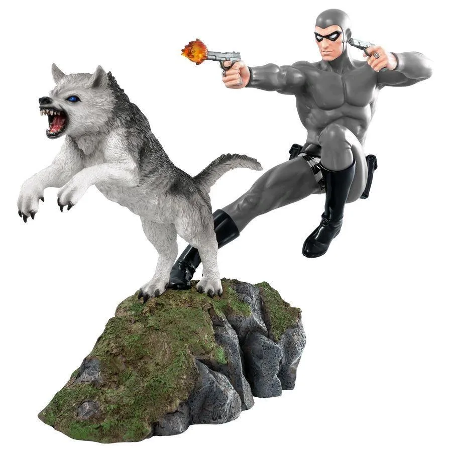 The Phantom - Phantom and Devil Grey Suit Statue