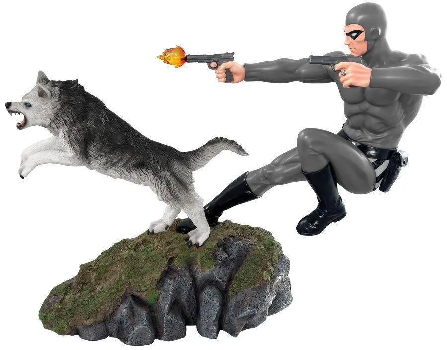 The Phantom - Phantom and Devil Grey Suit Statue - Image 2