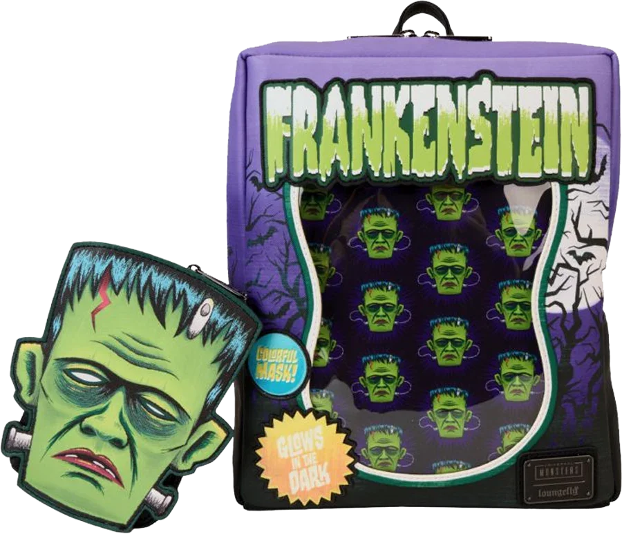 Universal Monsters - Frankenstein Neon Mask Mini Backpack - Image 5