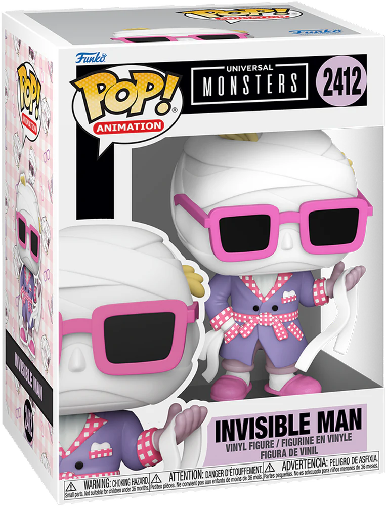 Universal Monsters - Invisible Man (Retro Anime) (with chase) Pop! Vinyl - Image 3