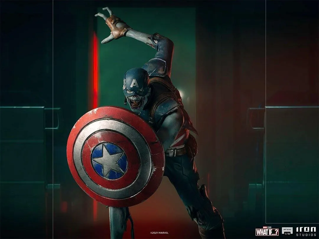 What If - Zombie Captain America 1:10 Scale Statue - Image 12