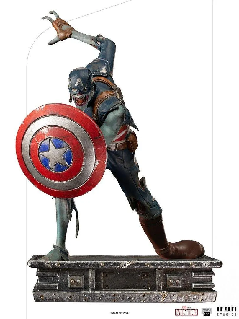What If - Zombie Captain America 1:10 Scale Statue - Image 14