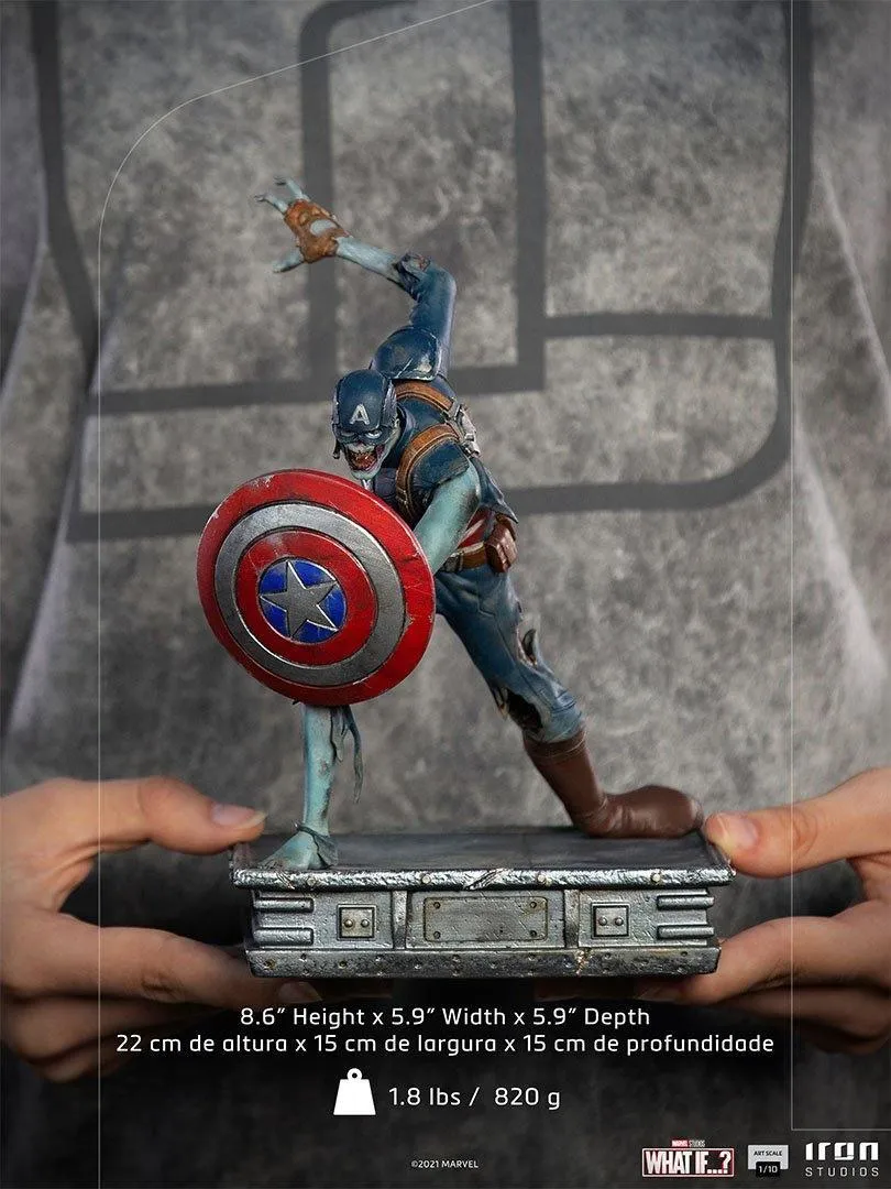 What If - Zombie Captain America 1:10 Scale Statue - Image 15