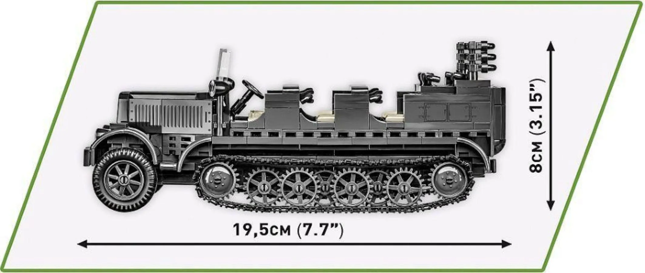 World War 2 - Sd.Kfz.7 Half-Track (439 Piece Kit) - Image 5