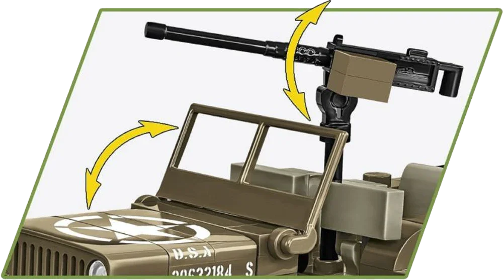 WW2 - Willys MB & Trailer (200 Pcs) - Image 2